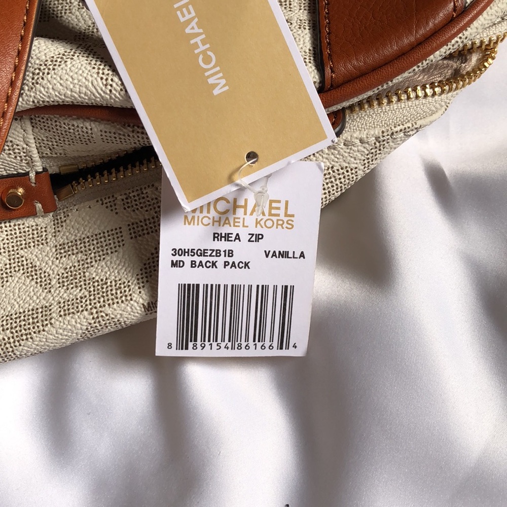 Michael Kors Rhea Medium Logo Backpack - Picture 3 of 5